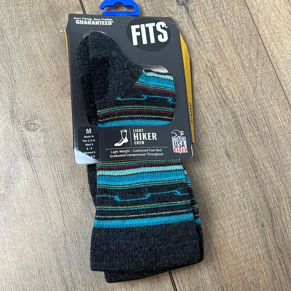 New Fits Light Hiker Crew Merino Wool Socks Size M